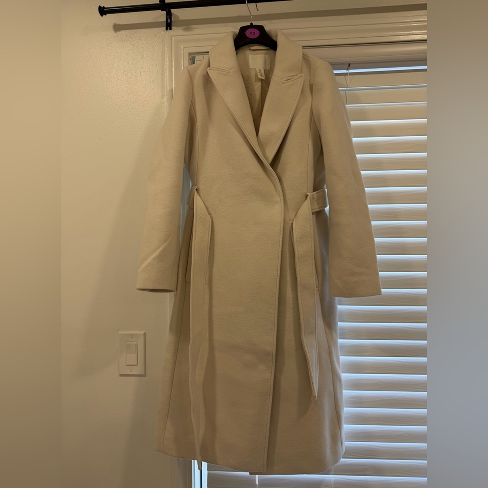 H&M Cream Long Coat